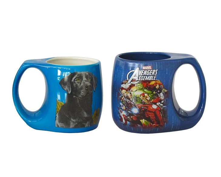 Curved Belly With Handle Ceramic Mug suppliers